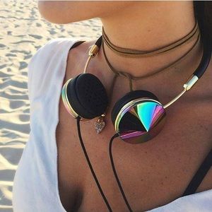 Frends headphones Layla Oil Slick Gold & Black